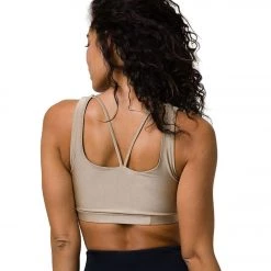 Onzie Reversible Yoga Sports Bra Shiny Taupe CLOTHING