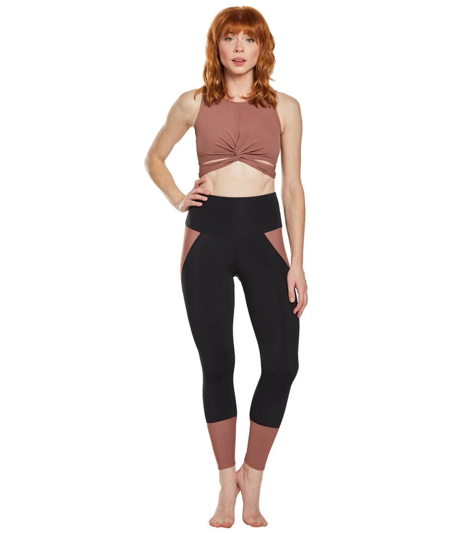 Onzie Athletic Yoga 7/8 Leggings Black/Toast Combo CLOTHING 6 Onzie Athletic Yoga 7/8 Leggings Black/Toast Combo CLOTHING