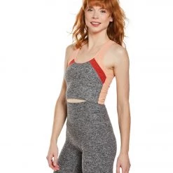 Beyond Yoga Spacedye Color In Cropped Yoga Tank Black And White CLOTHING