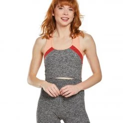 Beyond Yoga Spacedye Color In Cropped Yoga Tank Black And White CLOTHING