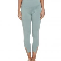 Balance Collection Maddie Yoga Capris Slate Grey CLOTHING