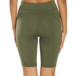 CLOTHING Free People Movement Biker Baby Shorts Army