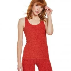 Beyond Yoga Spacedye Crossed My Mind Yoga Tank Top Scarlet Sun Sienna CLOTHING