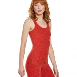 Beyond Yoga Spacedye Crossed My Mind Yoga Tank Top Scarlet Sun Sienna CLOTHING