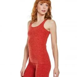 Beyond Yoga Spacedye Crossed My Mind Yoga Tank Top Scarlet Sun Sienna CLOTHING