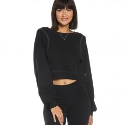 Hard Tail Reverse Angle Stripe Pullover Black