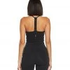 Hard Tail Back Laced Halter Support Tank Top