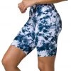 Onzie High Rise Bike Shorts Acid Wash