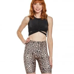 CLOTHING Onzie High Rise Bike Shorts Leopard
