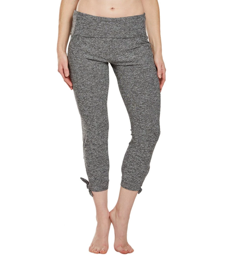 Beyond Yoga Keep It Lightweight And Easy Foldover Midi Sweatpant Joggers Black And White CLOTHING 9 Beyond Yoga Keep It Lightweight And Easy Foldover Midi Sweatpant Joggers Black And White CLOTHING