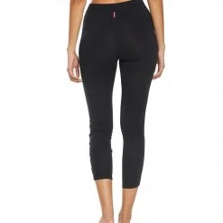 Hard Tail Laced Yoga Capris Black 11 Hard Tail Laced Yoga Capris Black