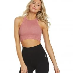 CLOTHING Free People Seamless Roxy Yoga Tank Dark Red