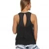 Balance Collection Raven Singlet Yoga Tank Top Black CLOTHING