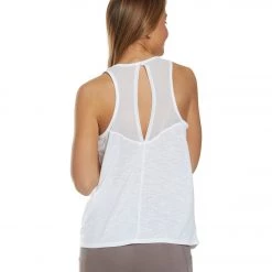 Balance Collection Raven Singlet Yoga Tank Top White CLOTHING
