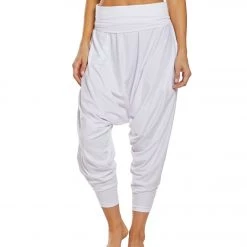 Buddha Pants San Fran Organic Bamboo Harem Pants White CLOTHING