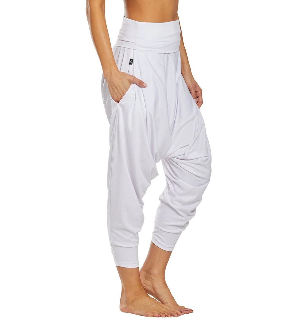 Buddha Pants San Fran Organic Bamboo Harem Pants White CLOTHING 4 Buddha Pants San Fran Organic Bamboo Harem Pants White CLOTHING