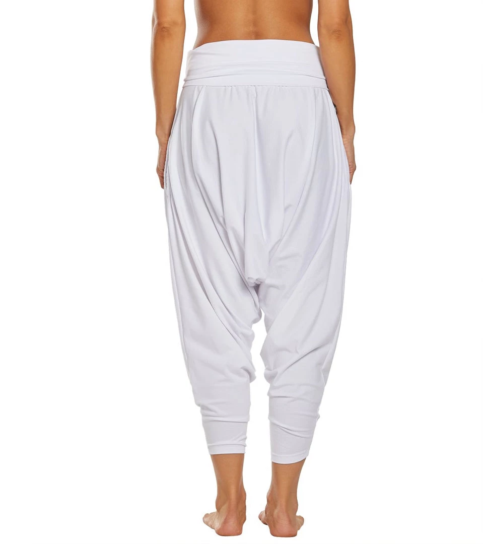 Buddha Pants San Fran Organic Bamboo Harem Pants White CLOTHING 5 Buddha Pants San Fran Organic Bamboo Harem Pants White CLOTHING