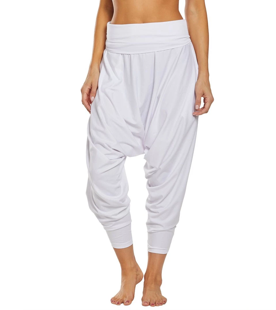 Buddha Pants San Fran Organic Bamboo Harem Pants White CLOTHING 9 Buddha Pants San Fran Organic Bamboo Harem Pants White CLOTHING
