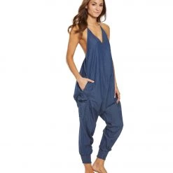 Buddha Pants Blue Jean Harem Jumpsuit Blue Jean CLOTHING 10 Buddha Pants Blue Jean Harem Jumpsuit Blue Jean CLOTHING