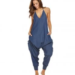 Buddha Pants Blue Jean Harem Jumpsuit Blue Jean CLOTHING 12 Buddha Pants Blue Jean Harem Jumpsuit Blue Jean CLOTHING