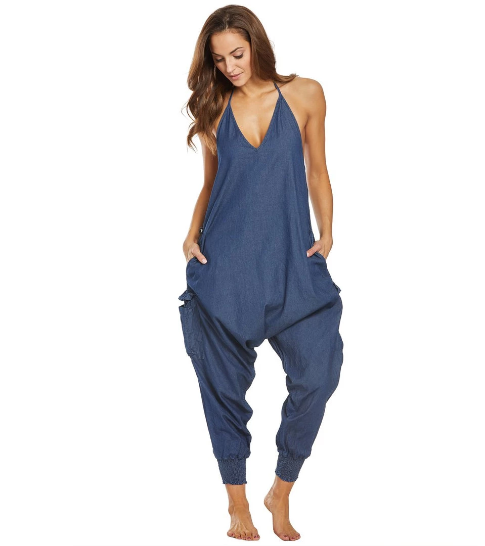 Buddha Pants Blue Jean Harem Jumpsuit Blue Jean CLOTHING 6 Buddha Pants Blue Jean Harem Jumpsuit Blue Jean CLOTHING
