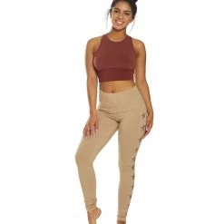CLOTHING Hard Tail Wrap Back Yoga Crop Top Mahogany 13 CLOTHING Hard Tail Wrap Back Yoga Crop Top Mahogany