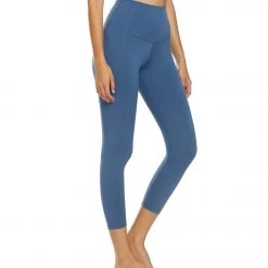 DYI Signature Jersey Moss High Waisted 7/8 Yoga Leggings Chambray