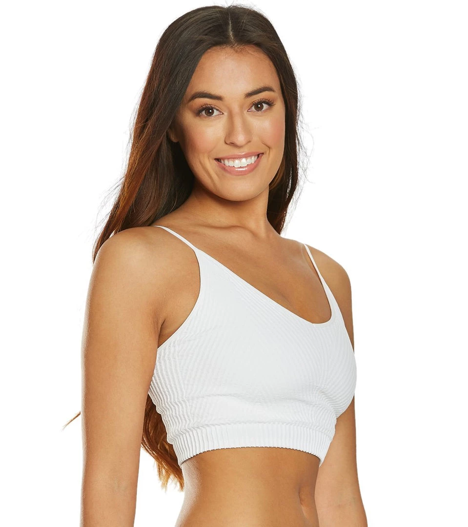 CLOTHING Spiritual Gangster Ribbed Row Crop Tank White 4 CLOTHING Spiritual Gangster Ribbed Row Crop Tank White