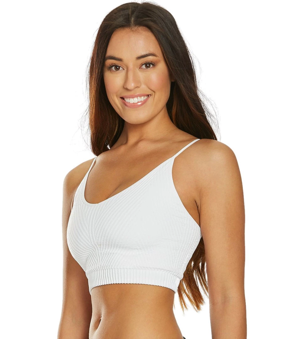 CLOTHING Spiritual Gangster Ribbed Row Crop Tank White 7 CLOTHING Spiritual Gangster Ribbed Row Crop Tank White