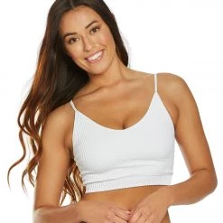 CLOTHING Spiritual Gangster Ribbed Row Crop Tank White 15 CLOTHING Spiritual Gangster Ribbed Row Crop Tank White