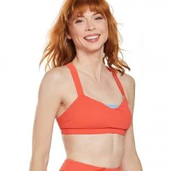 NUX Night Rider Yoga Sports Bra Poppy