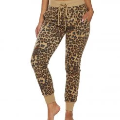 Hard Tail Leopard Weekend Jogger Camel