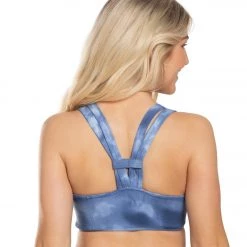 Free People On The Radar Tie Dye Yoga Sports Bra Dark Blue