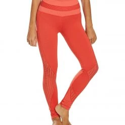 Long Leggings NUX Get Shredded High Waisted Seamless Yoga Leggings Poppy