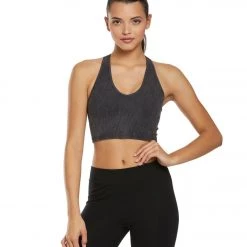 Free People Free Throw Yoga Crop Black