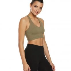 Free People Free Throw Yoga Crop Army