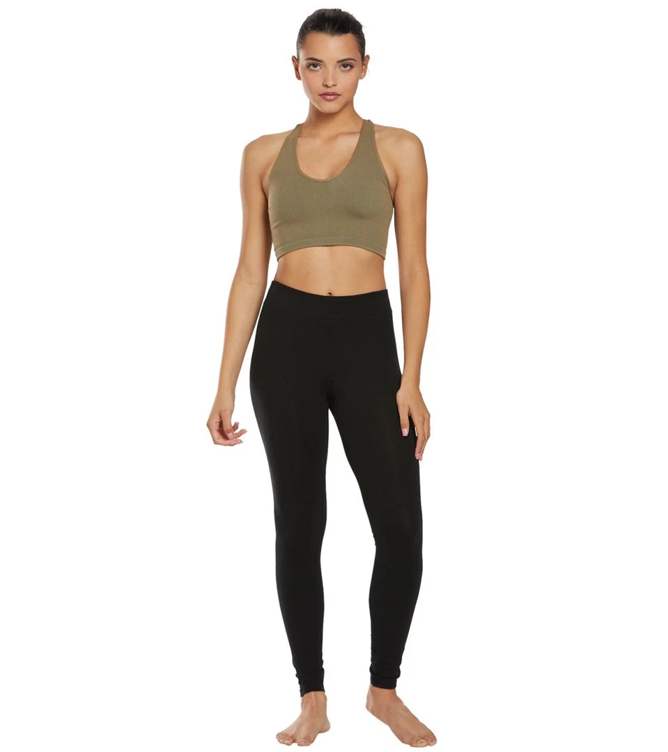 Free People Free Throw Yoga Crop Army 6 Free People Free Throw Yoga Crop Army