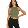 CLOTHING Free People Hayley Racerback Brami Army 1 CLOTHING Free People Hayley Racerback Brami Army