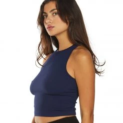 Free People Hayley Racerback Brami Navy CLOTHING
