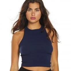 Free People Hayley Racerback Brami Navy CLOTHING