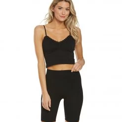 Free People Seamless Bike Shorts Black