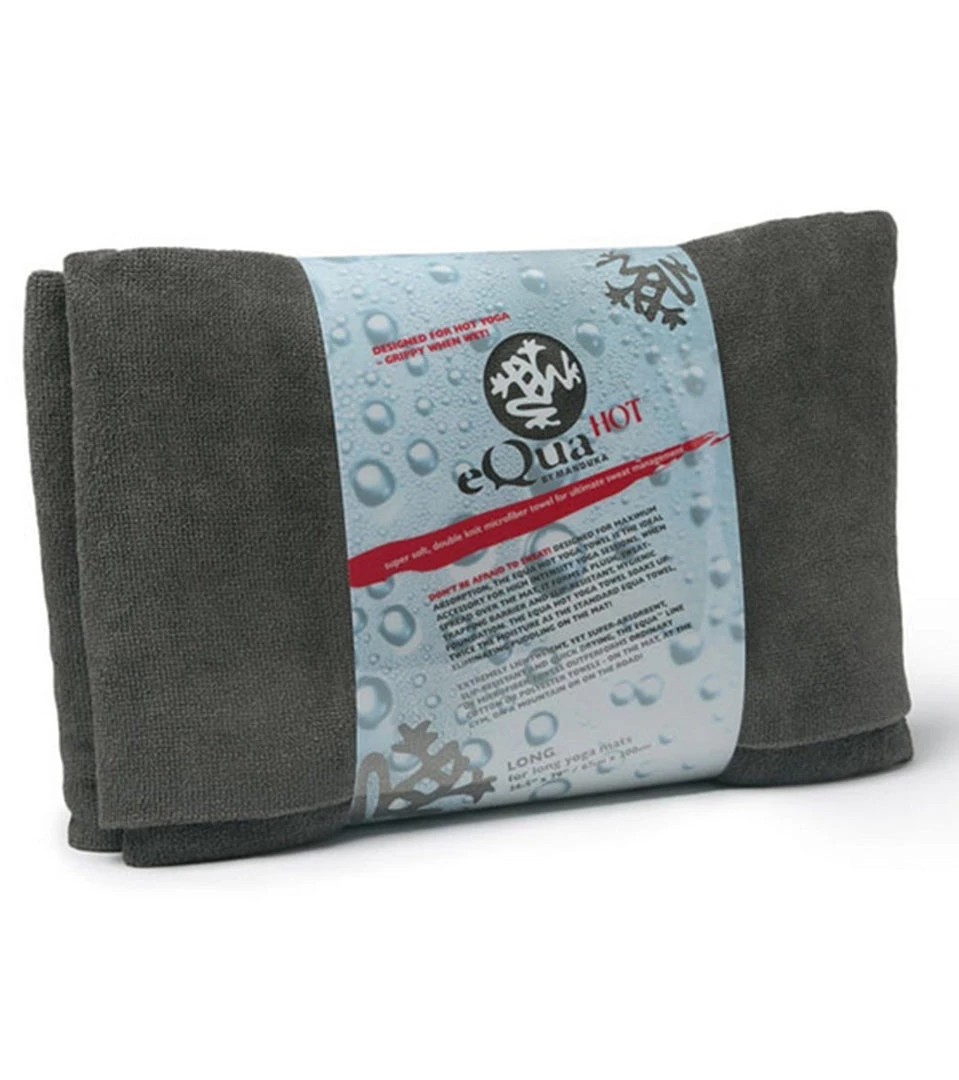 NEW ARRIVALS Manduka EQua Yoga Mat Towel Thunder 6 NEW ARRIVALS Manduka EQua Yoga Mat Towel Thunder