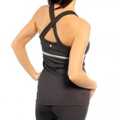 Soybu Women's Lunar Yoga Tunic Black/Ministripe CLOTHING