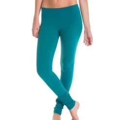 CLOTHING Beyond Yoga Women's Essential Gathered Yoga Leggings Pineneedle