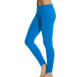 CLOTHING Beyond Yoga Women's Essential Gathered Yoga Leggings Deep Sea Blue