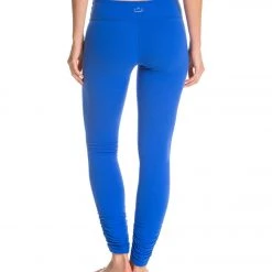 Beyond Yoga Women's Essential Gathered Yoga Leggings Bright Lapis CLOTHING 10 Beyond Yoga Women's Essential Gathered Yoga Leggings Bright Lapis CLOTHING