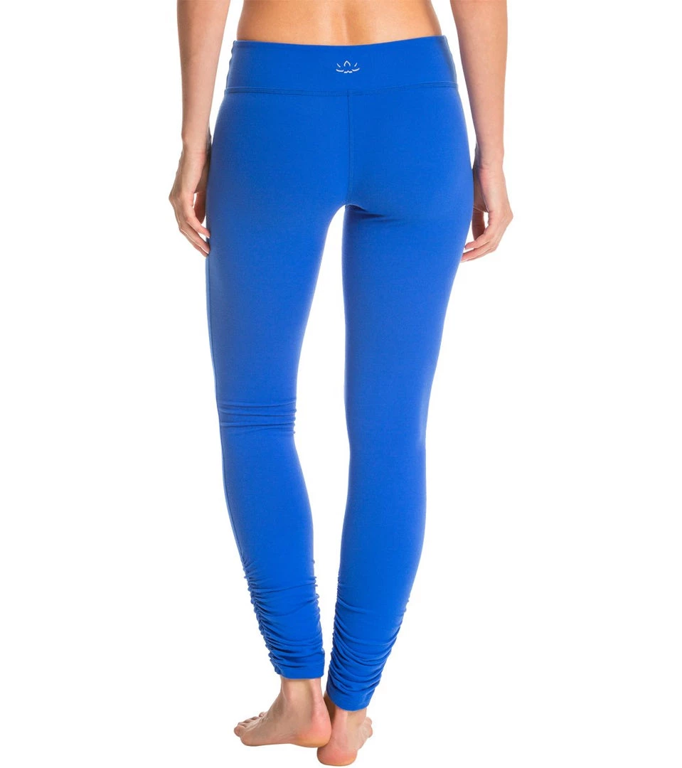 Beyond Yoga Women's Essential Gathered Yoga Leggings Bright Lapis CLOTHING 5 Beyond Yoga Women's Essential Gathered Yoga Leggings Bright Lapis CLOTHING