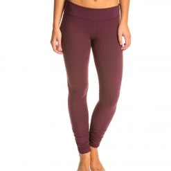Beyond Yoga Women's Essential Gathered Yoga Leggings Port