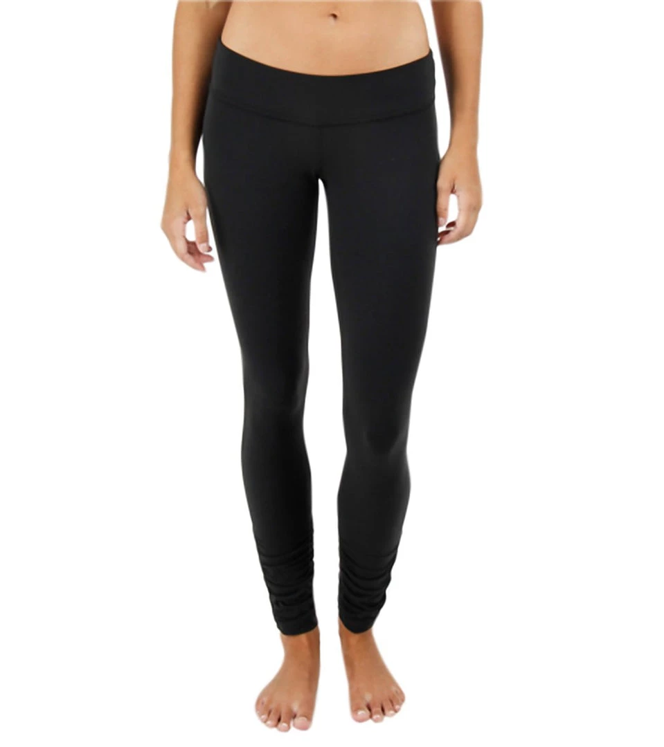 Beyond Yoga Women's Essential Gathered Yoga Leggings Black CLOTHING 3 Beyond Yoga Women's Essential Gathered Yoga Leggings Black CLOTHING