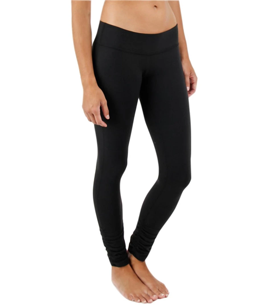Beyond Yoga Women's Essential Gathered Yoga Leggings Black CLOTHING 5 Beyond Yoga Women's Essential Gathered Yoga Leggings Black CLOTHING